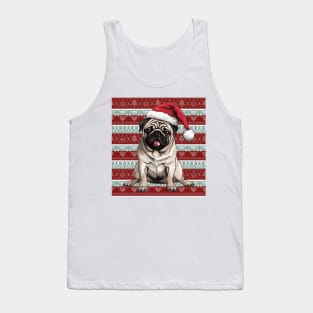 Funny French Bulldog Christmas Ugly Tank Top